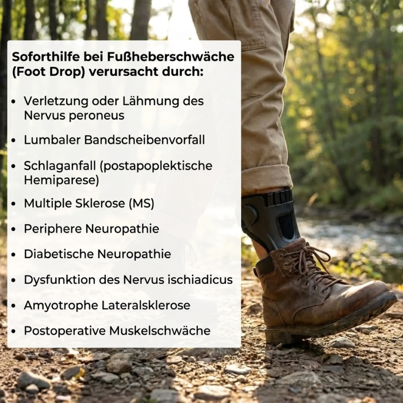 FlexiStep™ AFO-Orthese gegen Fußheberschwäche